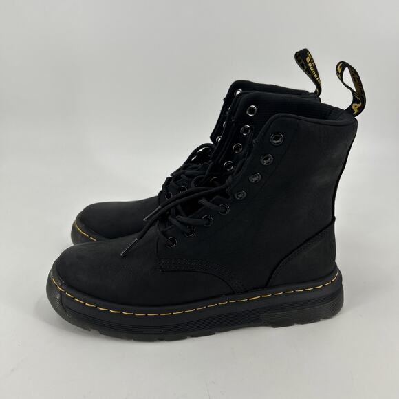 Dr. Martens Crewson Combat Boots Black Nubuck Mens 7 Womens 8 EU 39 main image 8